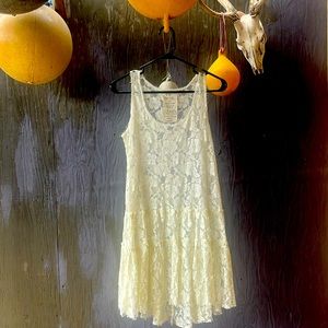 NWT free people ivory lace dress